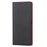 Litchi Texture Genuine Leather Case for ZTE Libero 5G II, Wallet Stand Protective Phone Cover with Hand Strap - Black - 2