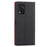 Litchi Texture Genuine Leather Case for ZTE Libero 5G II, Wallet Stand Protective Phone Cover with Hand Strap - Black - 3