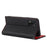 Litchi Texture Genuine Leather Case for ZTE Libero 5G II, Wallet Stand Protective Phone Cover with Hand Strap - Black - 6