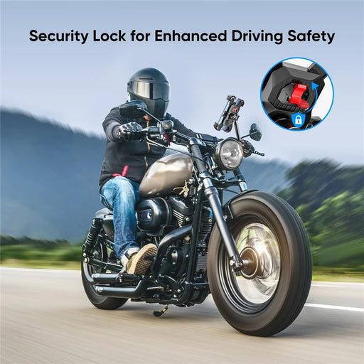 JOYROOM JR-ZS288 Motorcycle Rearview Mirror Mount for 4.7-7 Inch Mobile Phone Holder Bracket - 2
