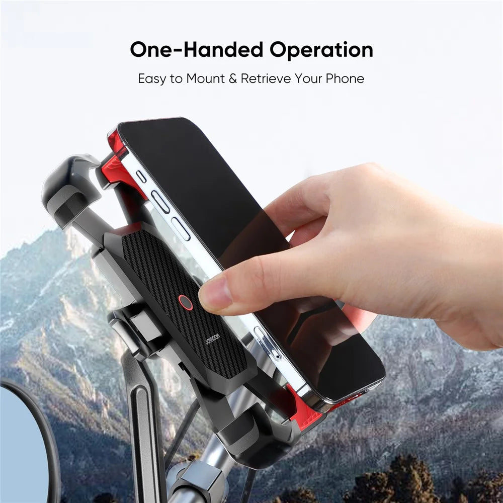 JOYROOM JR-ZS288 Motorcycle Rearview Mirror Mount for 4.7-7 Inch Mobile Phone Holder Bracket - 3
