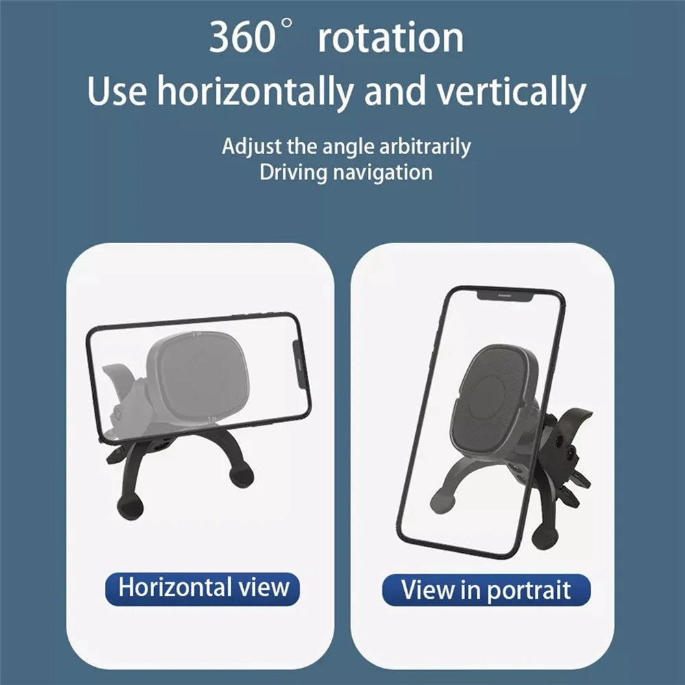 JY-A20 Car Magnetic Phone Mount Air Vent Cell Phone Holder Universal Rotation Car Phone Holder Cradle for GPS Convenient Navigation - 7