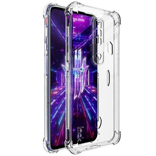 IMAK TPU Case for ZTE nubia Red Magic 7, Airbag Shockproof Transparent TPU Phone Shell with Screen Protector - Transparent - 1