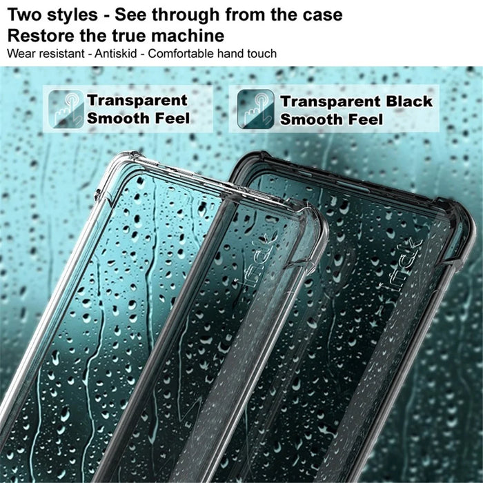 IMAK TPU Case for ZTE nubia Red Magic 7, Airbag Shockproof Transparent TPU Phone Shell with Screen Protector - Transparent - 4