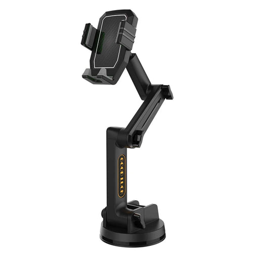 Dashboard GPS Phone Car Mount Adjustable Arm Universal Windshield Phone Holder for 4-7.2 inches Smartphones - Grey - 1