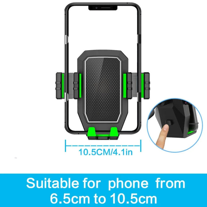 Dashboard GPS Phone Car Mount Adjustable Arm Universal Windshield Phone Holder for 4-7.2 inches Smartphones - Grey - 6
