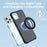 AUROX Magnetic Phone Ring Holder Grip Adjustable Kickstand for iPhone 13 / 12 Series - Black - 4