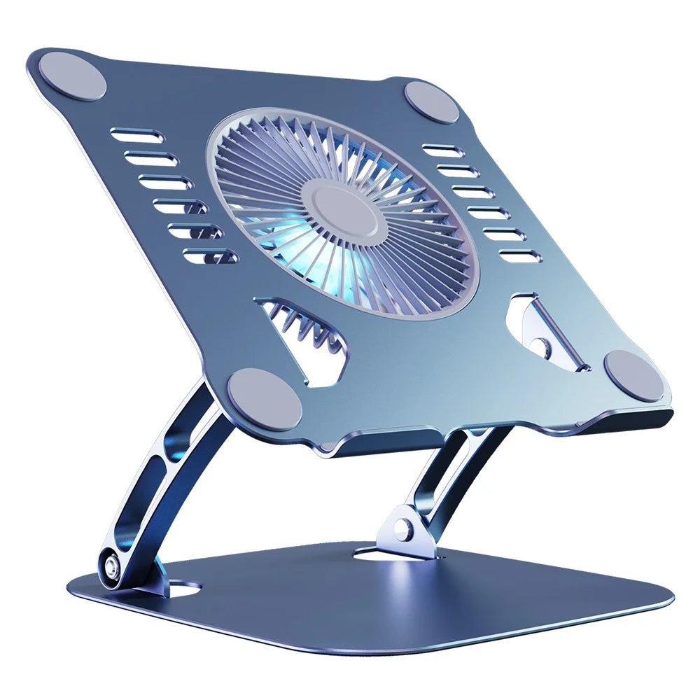 R-JUST HZ22 Laptop Fan Cooling Stand Radiator Adjustable Desktop Notebook Cooler Holder - Grey - 1