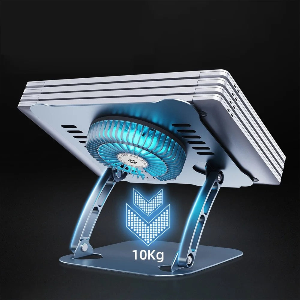 R-JUST HZ22 Laptop Fan Cooling Stand Radiator Adjustable Desktop Notebook Cooler Holder - Grey - 5