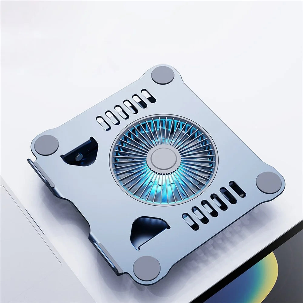 R-JUST HZ22 Laptop Fan Cooling Stand Radiator Adjustable Desktop Notebook Cooler Holder - Grey - 6