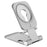 Phone Stand Charger Foldable Wireless Charger Phone Holder Cradle - Silver - 2
