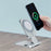 Phone Stand Charger Foldable Wireless Charger Phone Holder Cradle - Silver - 4