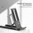 ESSAGER Portable Mobile Phone Holder Adjustable Foldable Desktop Phone Bracket Stand - Black - 4