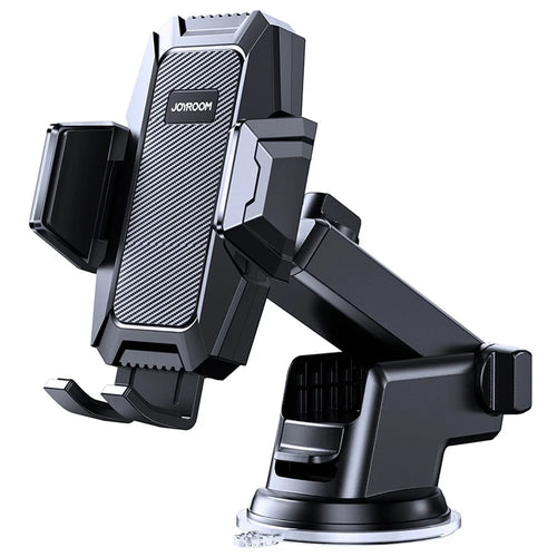 JOYROOM JR-ZS285 Angle-adjustable Car Phone Holder Strong Suction Mobile Phone Clamp Mount for Dashboard Windshield Air Vent Desktop - 1
