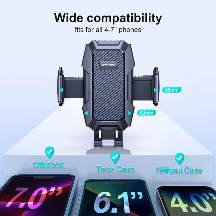 JOYROOM JR-ZS285 Angle-adjustable Car Phone Holder Strong Suction Mobile Phone Clamp Mount for Dashboard Windshield Air Vent Desktop - 7