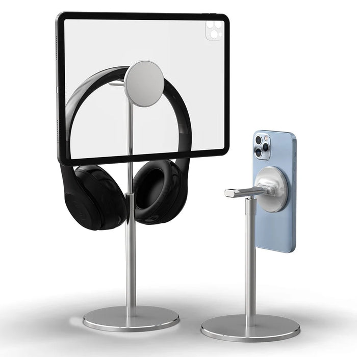 R-JUST PB04-13 Height Adjustable Magnetic Absorption Tablet/Phone Desk Bracket Headphone Hanger Stand - 1