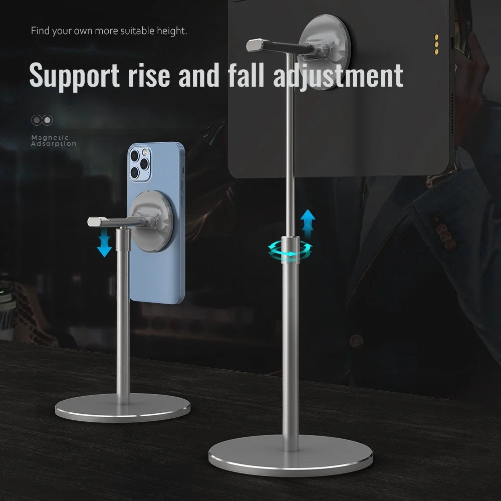 R-JUST PB04-13 Height Adjustable Magnetic Absorption Tablet/Phone Desk Bracket Headphone Hanger Stand - 3