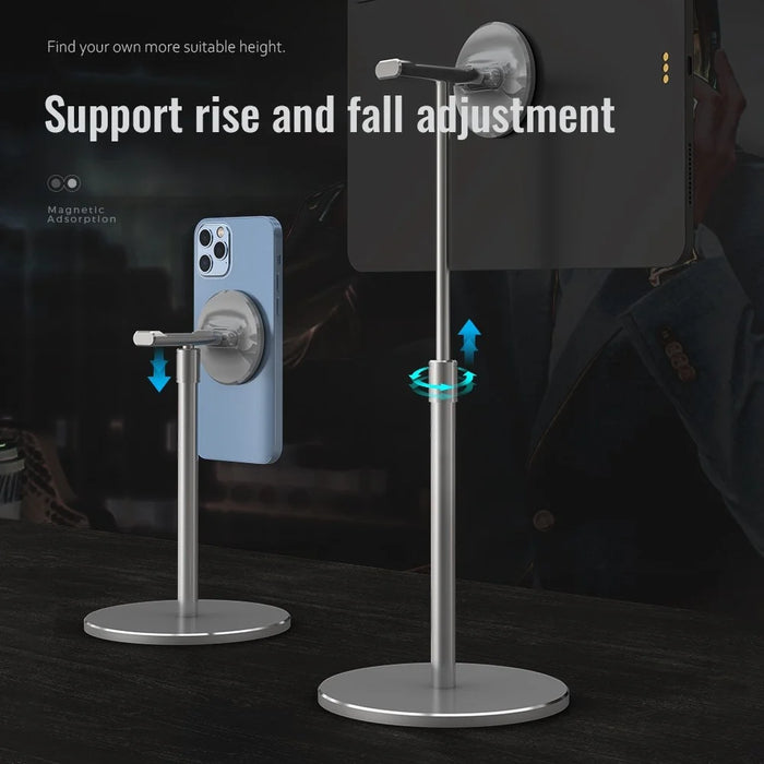 R-JUST PB04-13 Height Adjustable Magnetic Absorption Tablet/Phone Desk Bracket Headphone Hanger Stand - 3