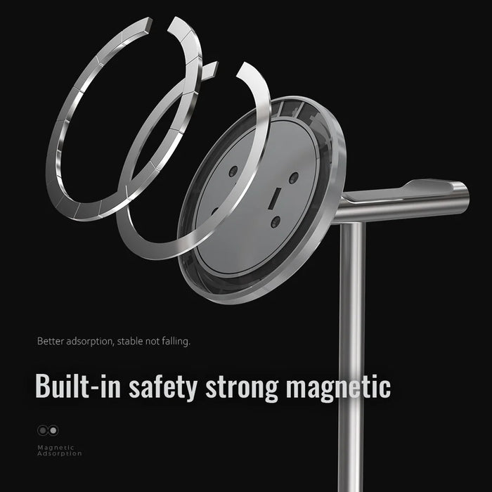 R-JUST PB04-13 Height Adjustable Magnetic Absorption Tablet/Phone Desk Bracket Headphone Hanger Stand - 6