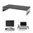 ID-20L Simple Style Wooden Monitor Riser Anti-skid Desktop Computer Stand Holder for MacBook - Black - 1