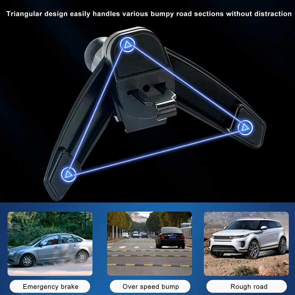 SUMI-TAP Car Air Vent Mount Double Head 360 Degree Magnetic Mobile Phone Holder - 5