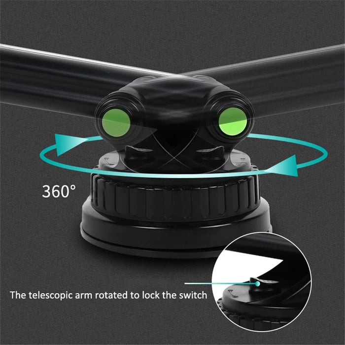 CST-03 Retractable Cell Phone Holder Suction Cup Long Arm Car Phone Mount for Car Dashboard Windshield Air Vent - Green - 6