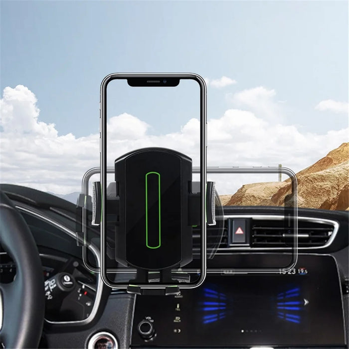 CST-03 Retractable Cell Phone Holder Suction Cup Long Arm Car Phone Mount for Car Dashboard Windshield Air Vent - Green - 7