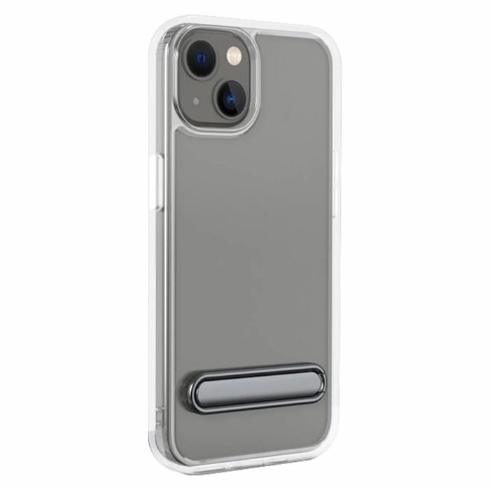 Cell Phone Mini Kickstand Vertical Horizontal Stand Adjustable Angle Zinc Alloy Phone Holder Compatible with iPhone Samsung Huawei Xiaomi - Grey - 2