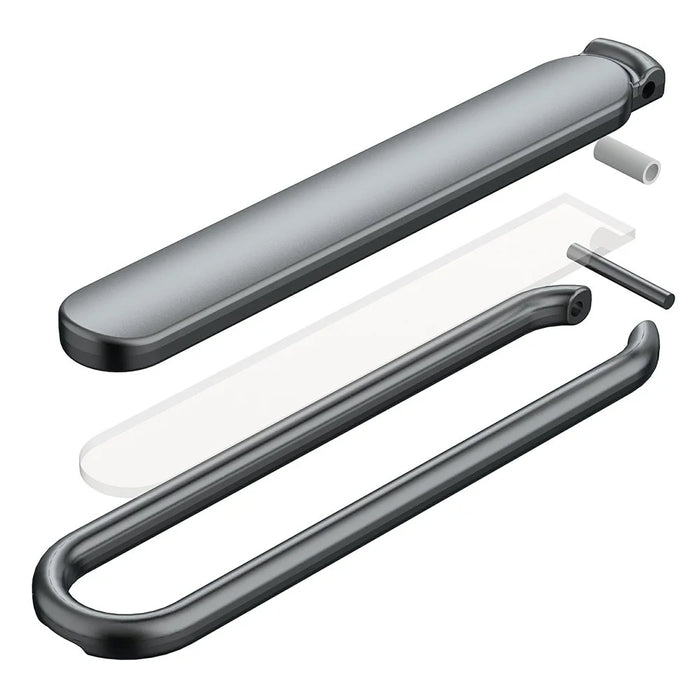 Cell Phone Mini Kickstand Vertical Horizontal Stand Adjustable Angle Zinc Alloy Phone Holder Compatible with iPhone Samsung Huawei Xiaomi - Grey - 4