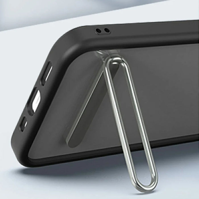 Cell Phone Mini Kickstand Vertical Horizontal Stand Adjustable Angle Zinc Alloy Phone Holder Compatible with iPhone Samsung Huawei Xiaomi - Grey - 5