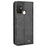 For ZTE Blade A52 Retro Texture Magnetic Auto-absorbed Phone Case PU Leather Wallet Stand Cover - Black - 6