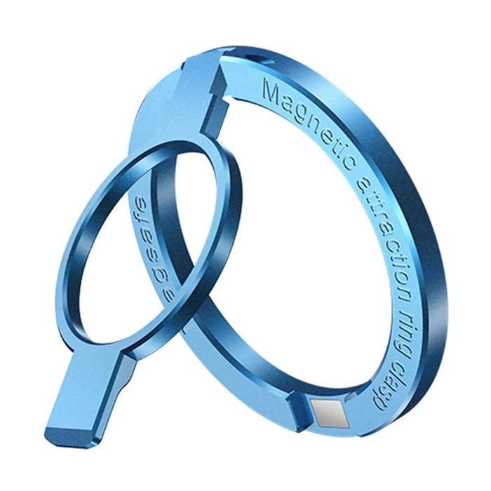 Ring Stand Adjustable Magnetic Rotation Holder for iPhone 14 13 12 Cell Phone Accessories - Blue - 1