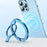 Ring Stand Adjustable Magnetic Rotation Holder for iPhone 14 13 12 Cell Phone Accessories - Blue - 2