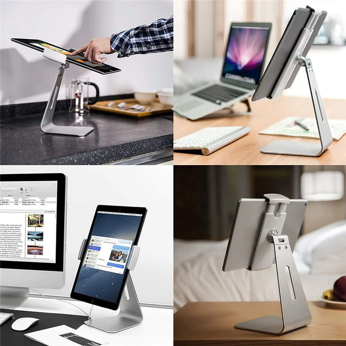 Adjustable Aluminum Alloy 9-13 inch Tablet Stand Holder Desktop Bracket for iPad Pro/Samsung Galaxy Tab E 9.6 - 4
