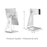 Adjustable Aluminum Alloy 9-13 inch Tablet Stand Holder Desktop Bracket for iPad Pro/Samsung Galaxy Tab E 9.6 - 7