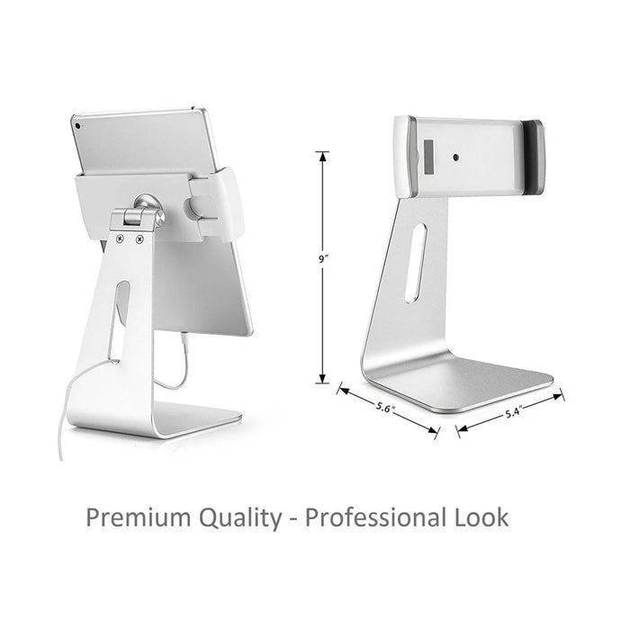 Adjustable Aluminum Alloy 9-13 inch Tablet Stand Holder Desktop Bracket for iPad Pro/Samsung Galaxy Tab E 9.6 - 7