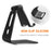 Rotary Metal Desktop Stand Holder for iPhone 6s/iPad Pro 9.7/Samsung S7 Etc - Black - 2