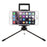 Multi-functional Mini Metal Tripod + Dual Clamps for iPhone iPad Samsung Smartphone Tablets  - Black - 2