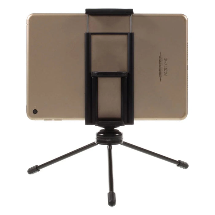 Multi-functional Mini Metal Tripod + Dual Clamps for iPhone iPad Samsung Smartphone Tablets  - Black - 7