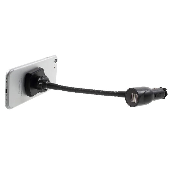 GS6323 Dual USB Car Charger Magnetic Phone Mount Holder for iPhone Samsung - 4