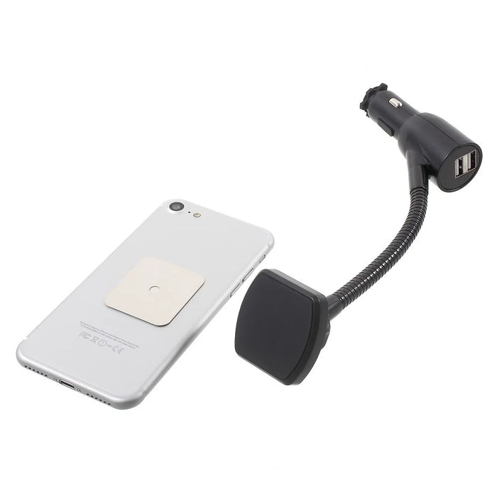 GS6323 Dual USB Car Charger Magnetic Phone Mount Holder for iPhone Samsung - 5