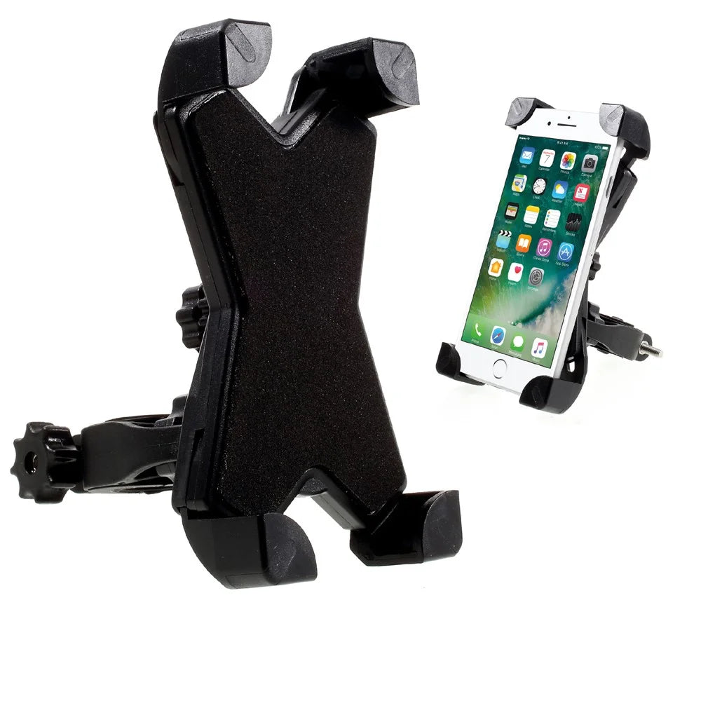 PH-666 Universal Bike Mount Rotating Bicycle Handlebar Cell Phone Holder Cradle - Black - 1