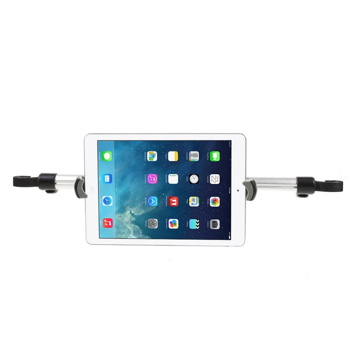 Full Rotary Car Headrest Mount Holder Lever for iPad Pro 12.9 Etc, Clamp Width: 240 x 410mm - 2
