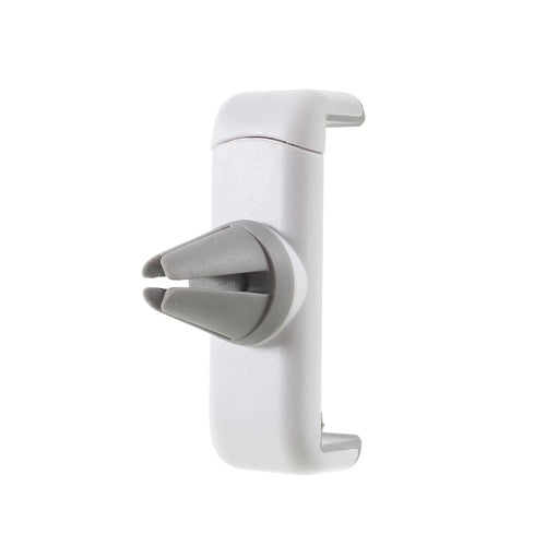 Mini Car Air Vent Mount Smartphone Holder for iPhone Samsung LG etc, Width: 60-85mm - White + Grey - 1