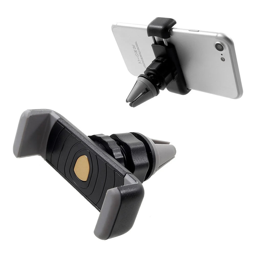 Universal Rotary Car Air Vent Mount Holder for iPhone 7 Plus Etc., Width: 6-8cm - Grey - 1