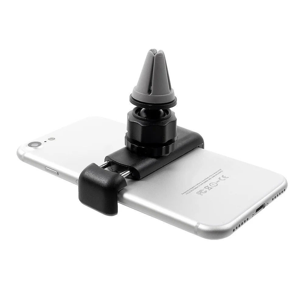 Universal Rotary Car Air Vent Mount Holder for iPhone 7 Plus Etc., Width: 6-8cm - Grey - 7