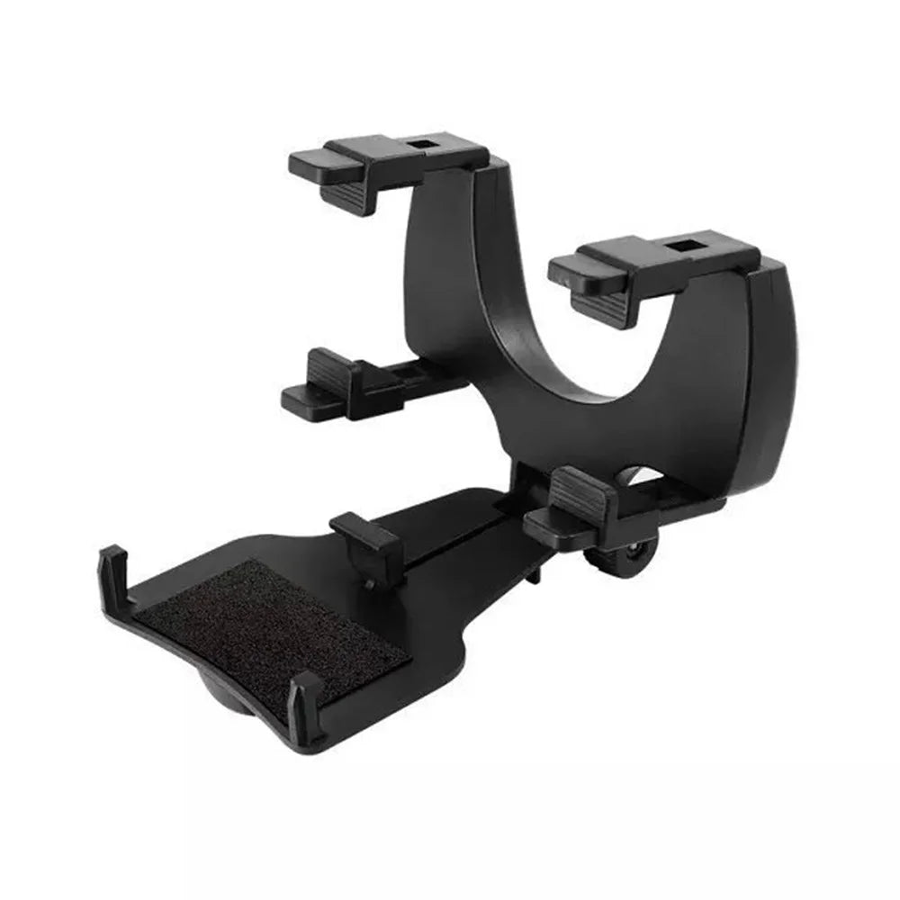 Car Rearview Mirror Mount Cradle Universal Holder for Cell Phone / GPS - Black - 6