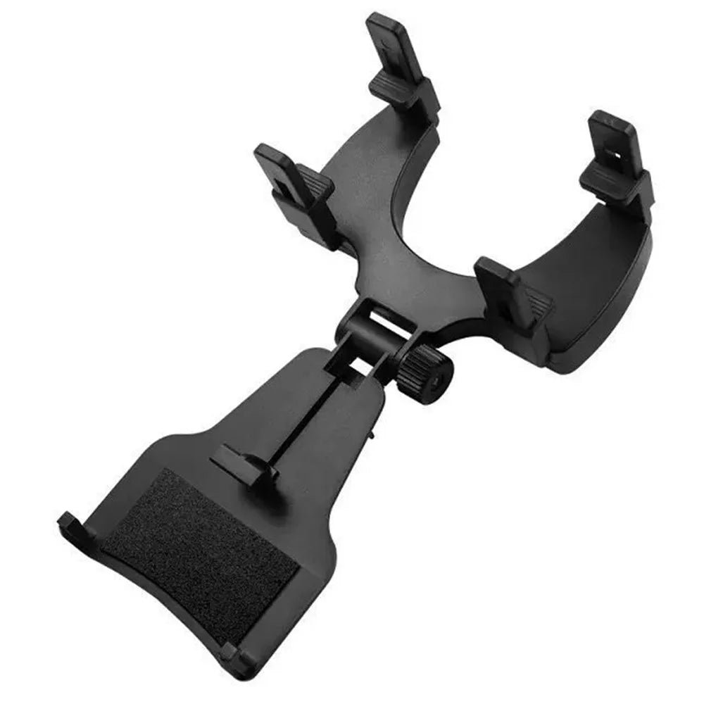 Car Rearview Mirror Mount Cradle Universal Holder for Cell Phone / GPS - Black - 7