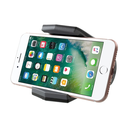 Alligator Clip Design Desktop Car Mount Stand for iPhone Samsung Sony Huawei etc - Grey - 1
