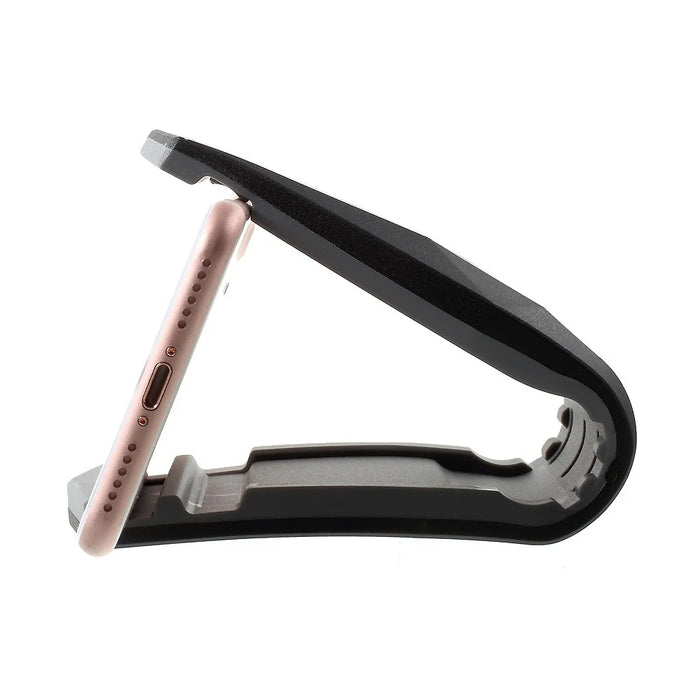 Alligator Clip Design Desktop Car Mount Stand for iPhone Samsung Sony Huawei etc - Grey - 2